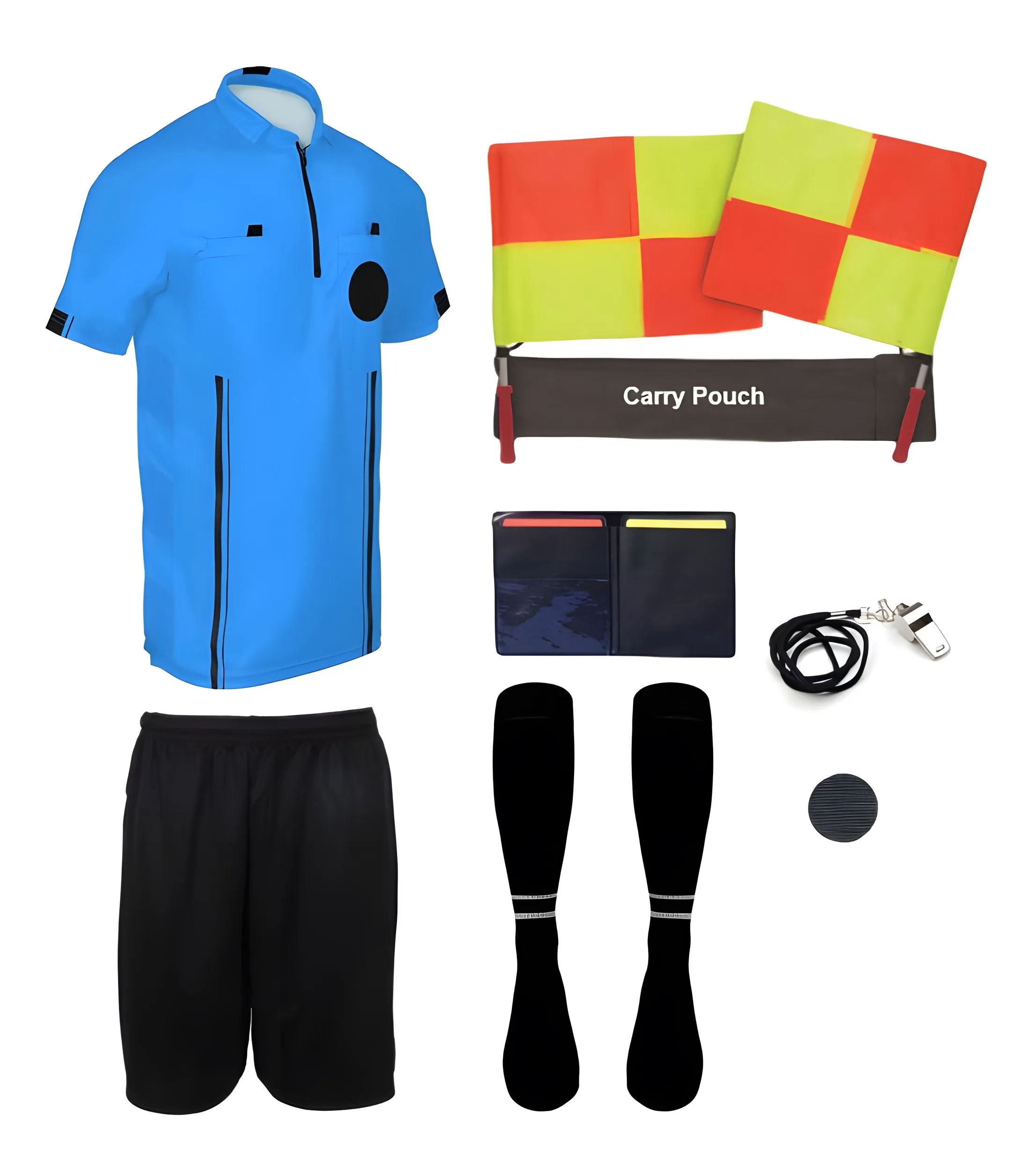 Pro Soccer Referee Uniform – 9 Piece Essentials Ref Pack