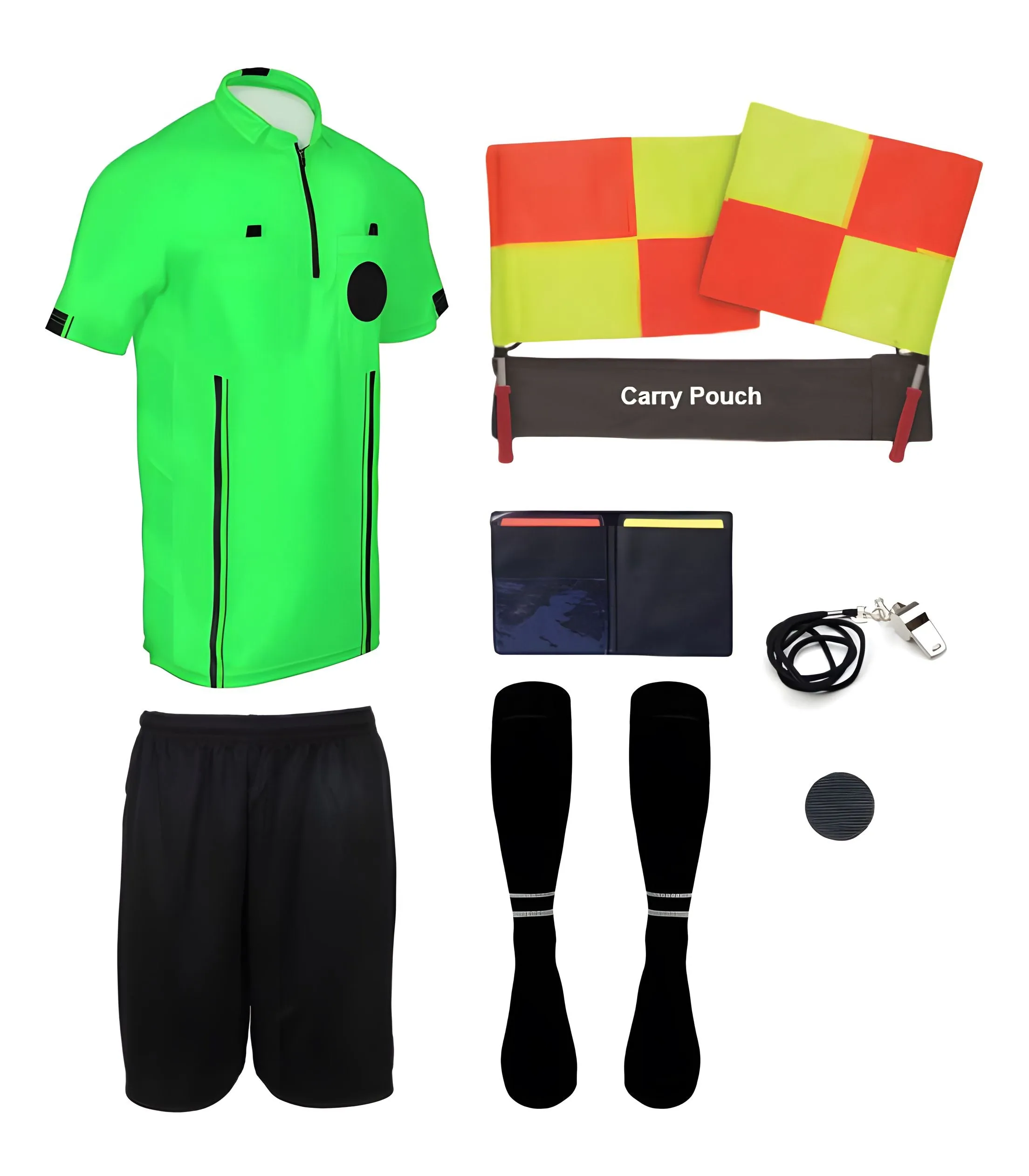 Pro Soccer Referee Uniform – 9 Piece Essentials Ref Pack