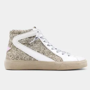 Rooney Toddler and Kids High-Top Sneaker | Pearl Glitter