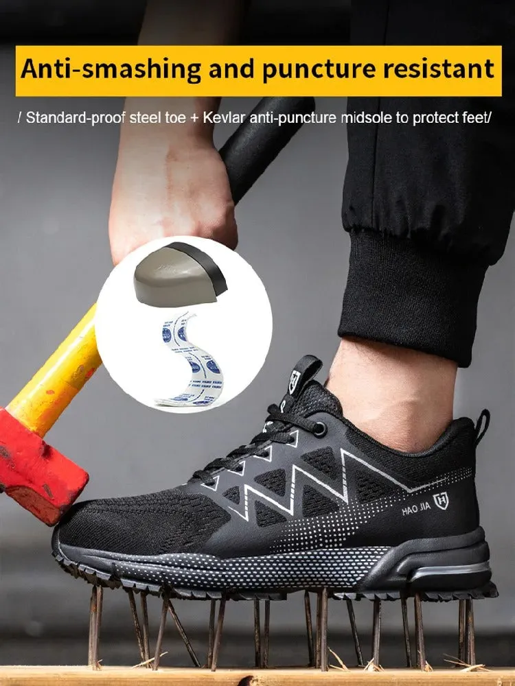 S1 safety shoes, lightweight breathable sneakers