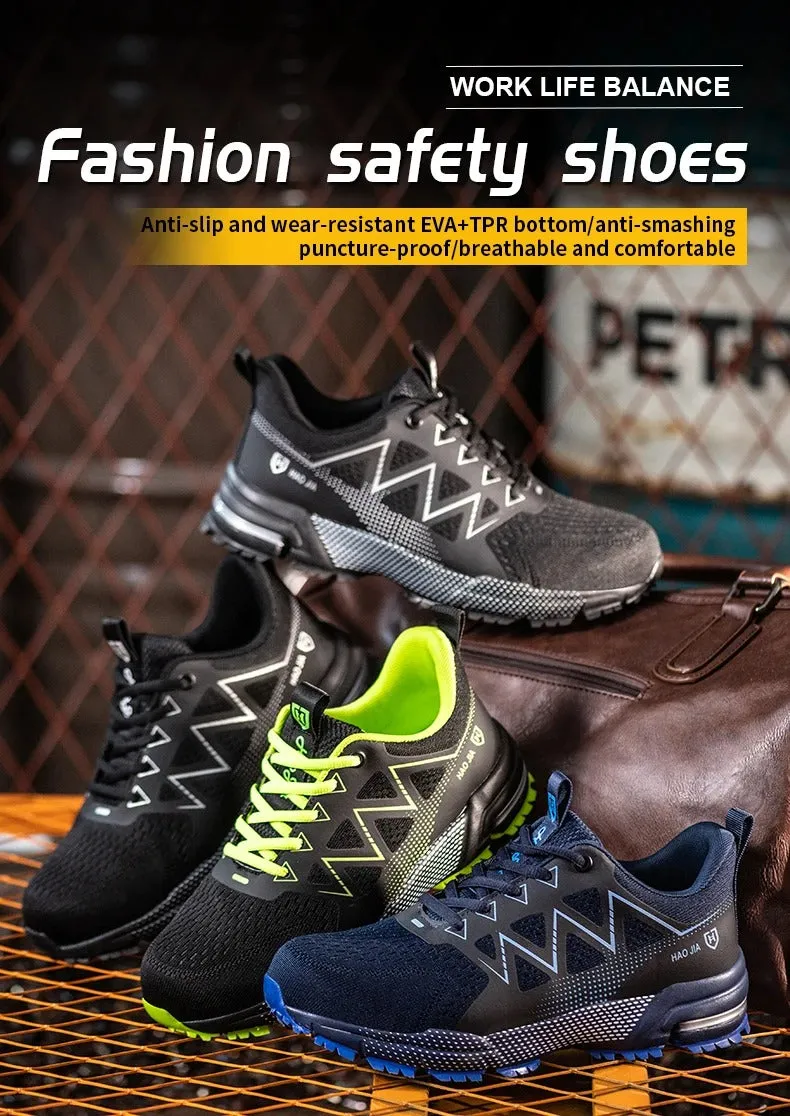 S1 safety shoes, lightweight breathable sneakers