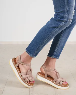 sandal - seta avorio
