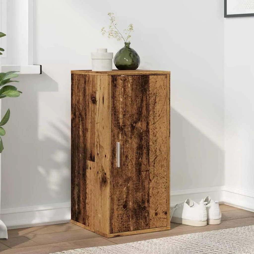 Shoe Cabinet Old Wood 32x35x70 cm Engineered Wood