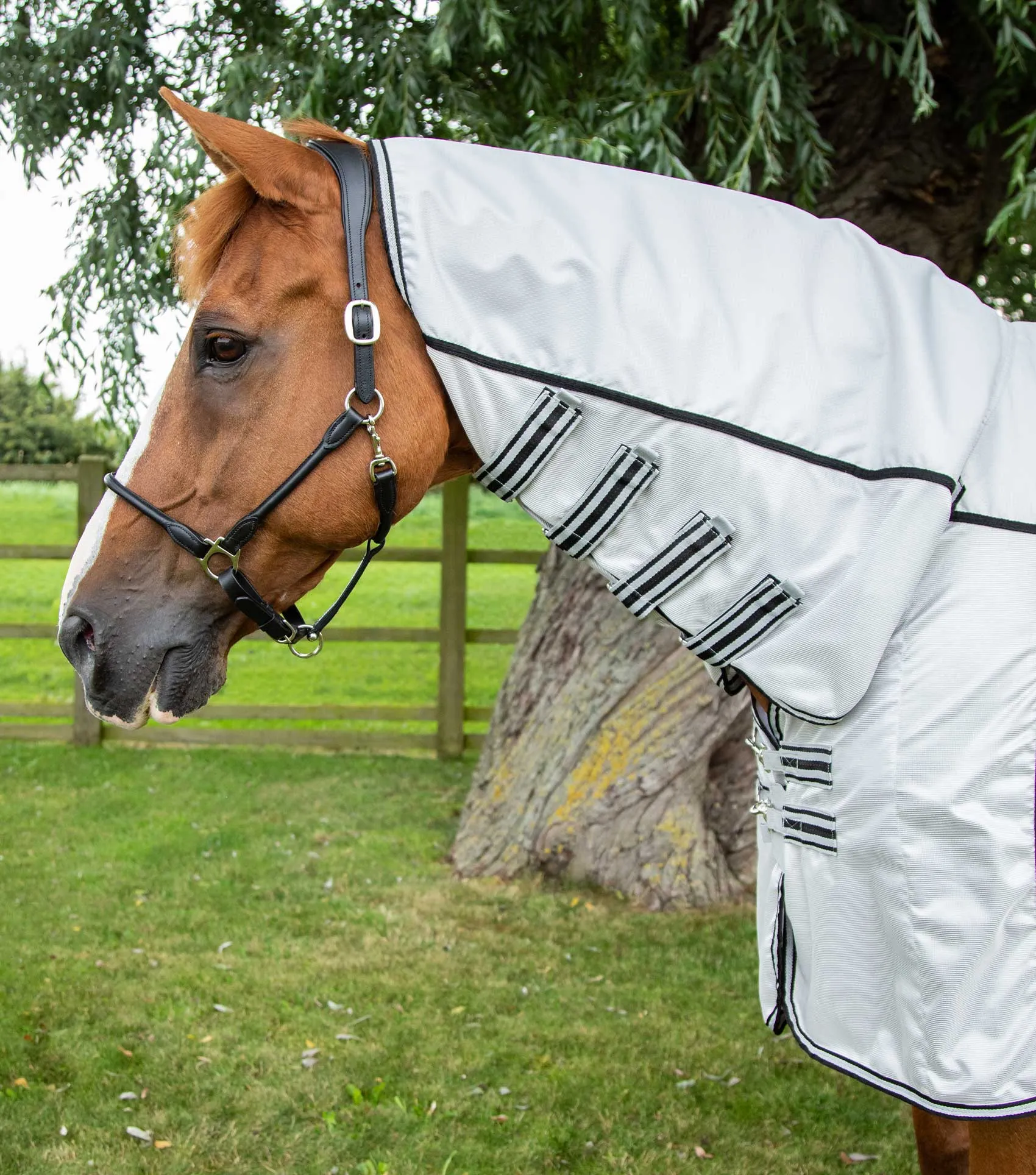 ShowerTex Fly Rug with Surcingles Silver