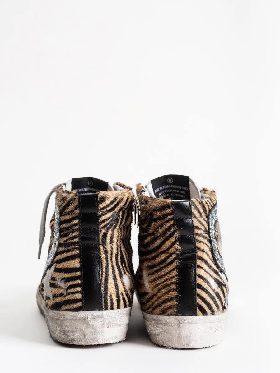slide hightop sneaker