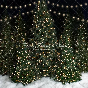 Snowy Evening At The Tree Farm