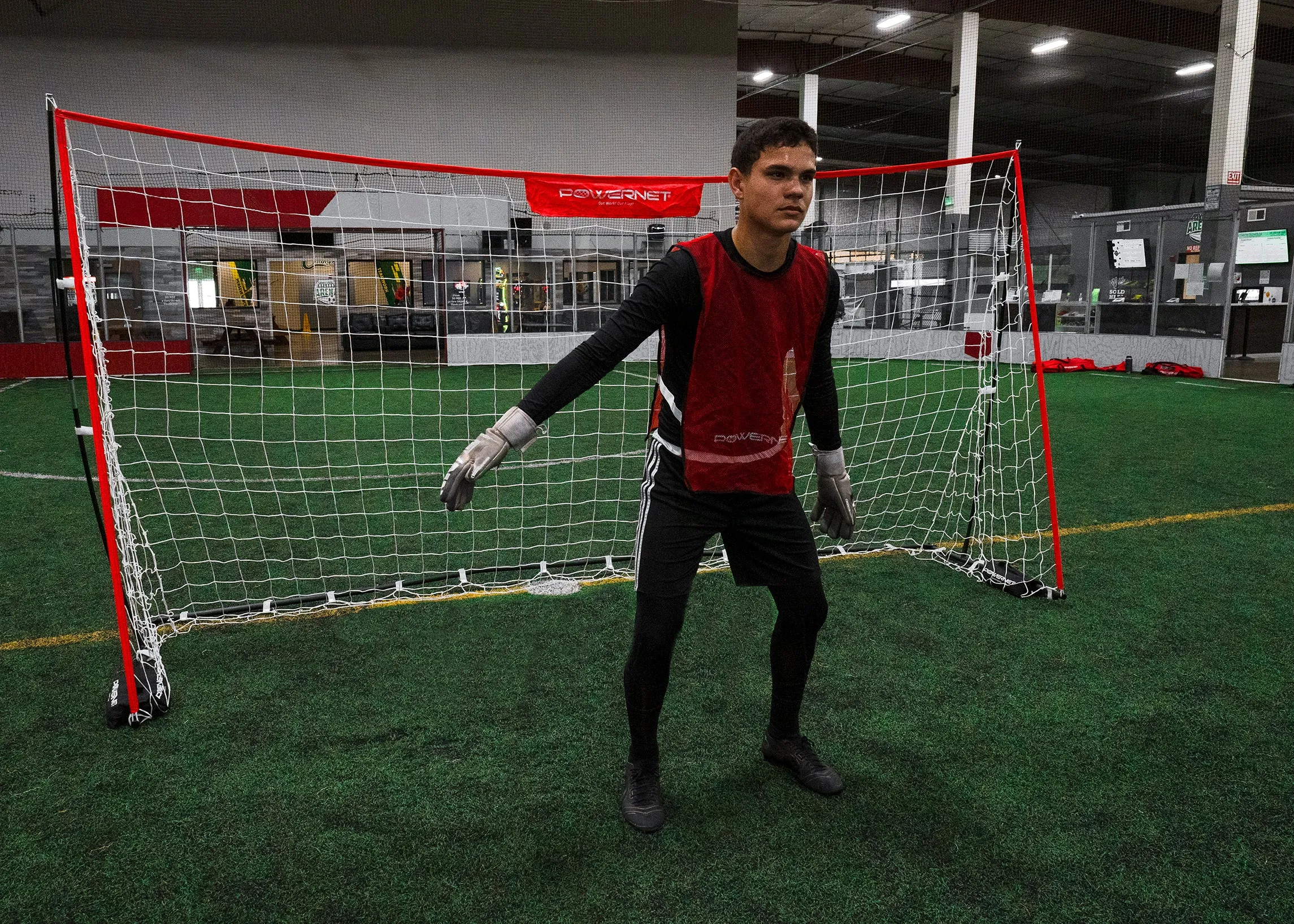 Soccer Goal | Lightweight Frame Ultra-Portable | Included Sandbag