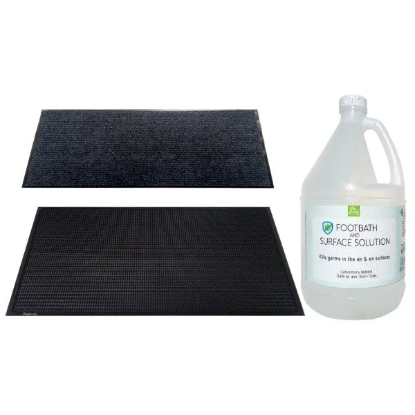Stayfresh Canada Disinfecting Bundle (Indutrial Grade Disinfecting Floor Mat   Drying Mat   1 Gallon Antibacterial Floor Solution)