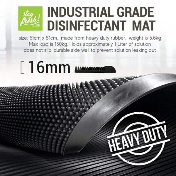 Stayfresh Canada Disinfecting Bundle (Indutrial Grade Disinfecting Floor Mat   Drying Mat   1 Gallon Antibacterial Floor Solution)
