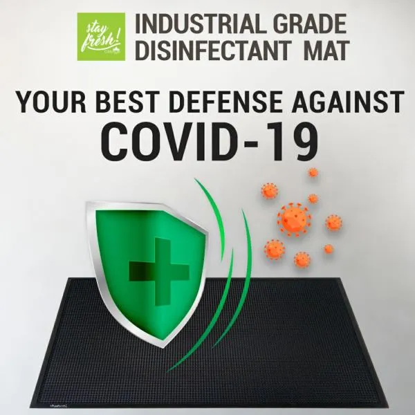 Stayfresh Canada Disinfecting Bundle (Indutrial Grade Disinfecting Floor Mat   Drying Mat   1 Gallon Antibacterial Floor Solution)