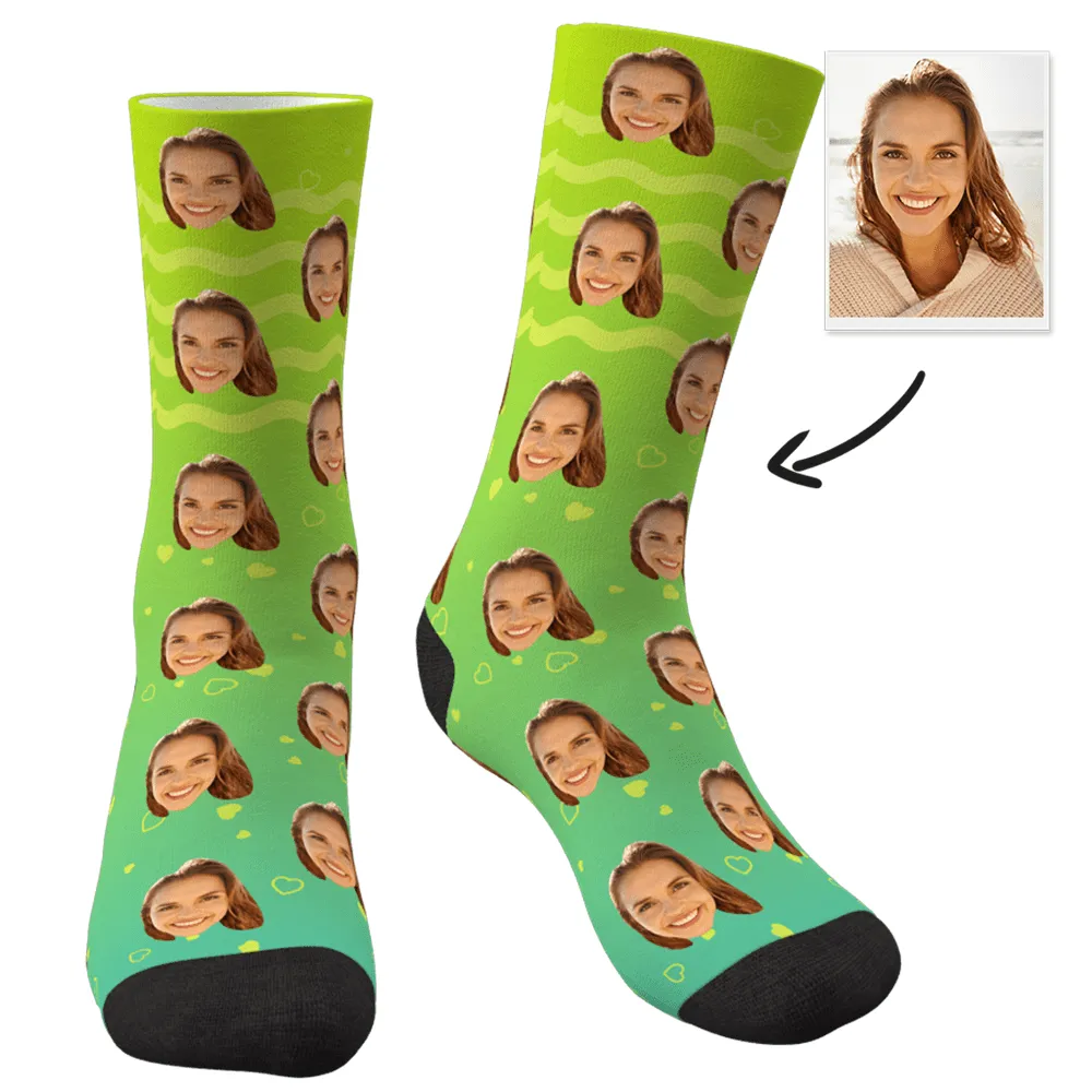 Summer Gift For Girlfriend Custom Photo Socks