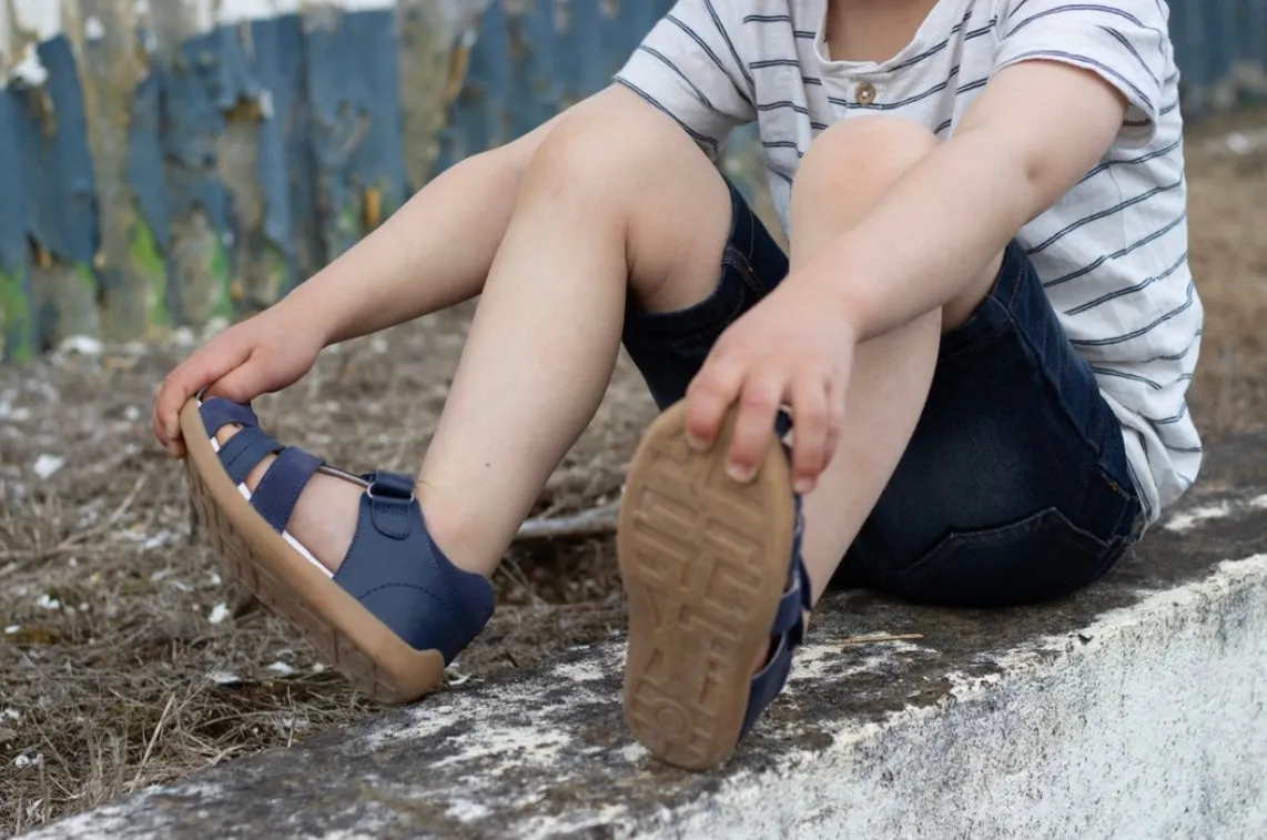 Surefit Alex II Navy Leather Sandals