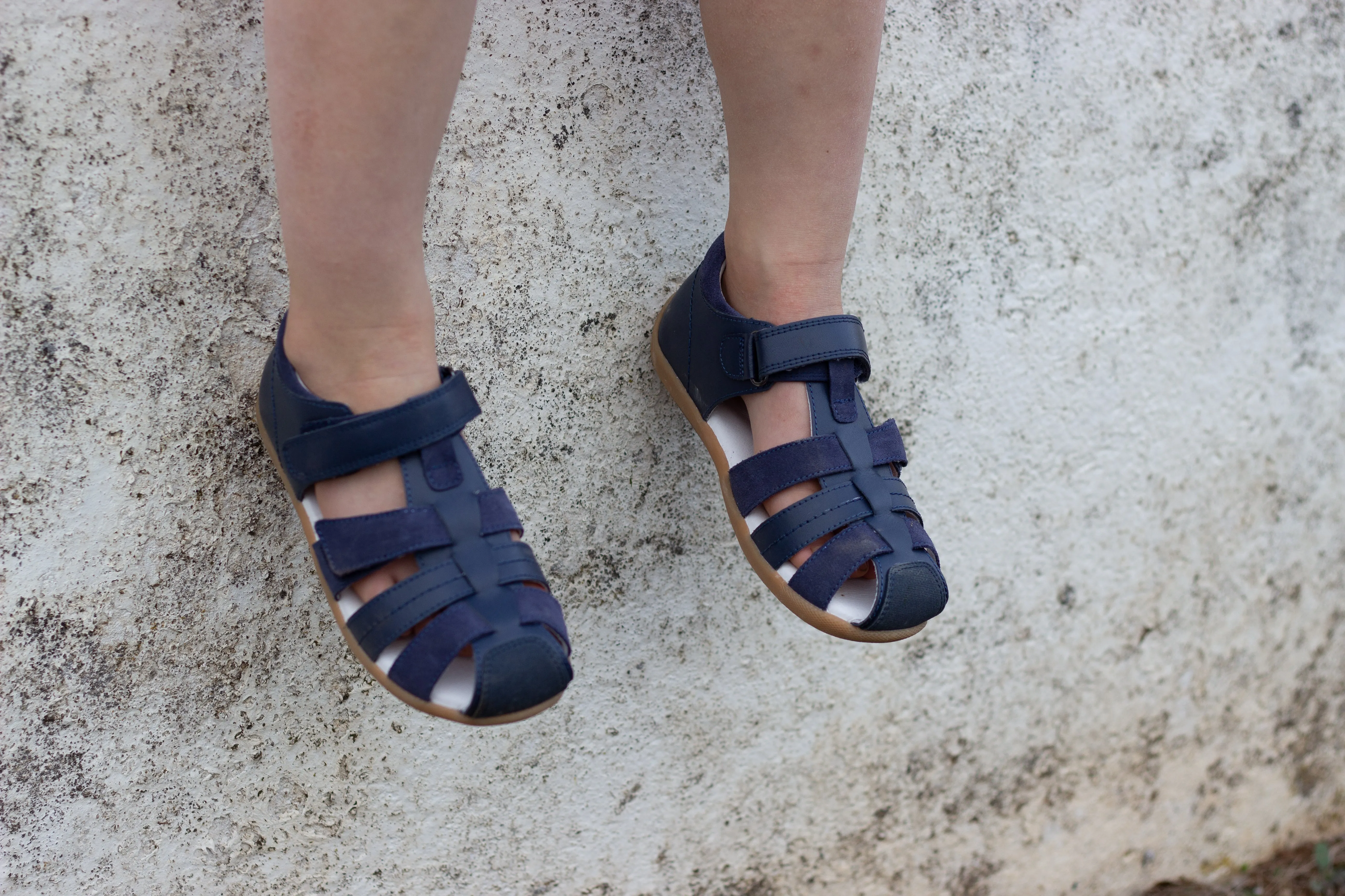 Surefit Alex II Navy Leather Sandals