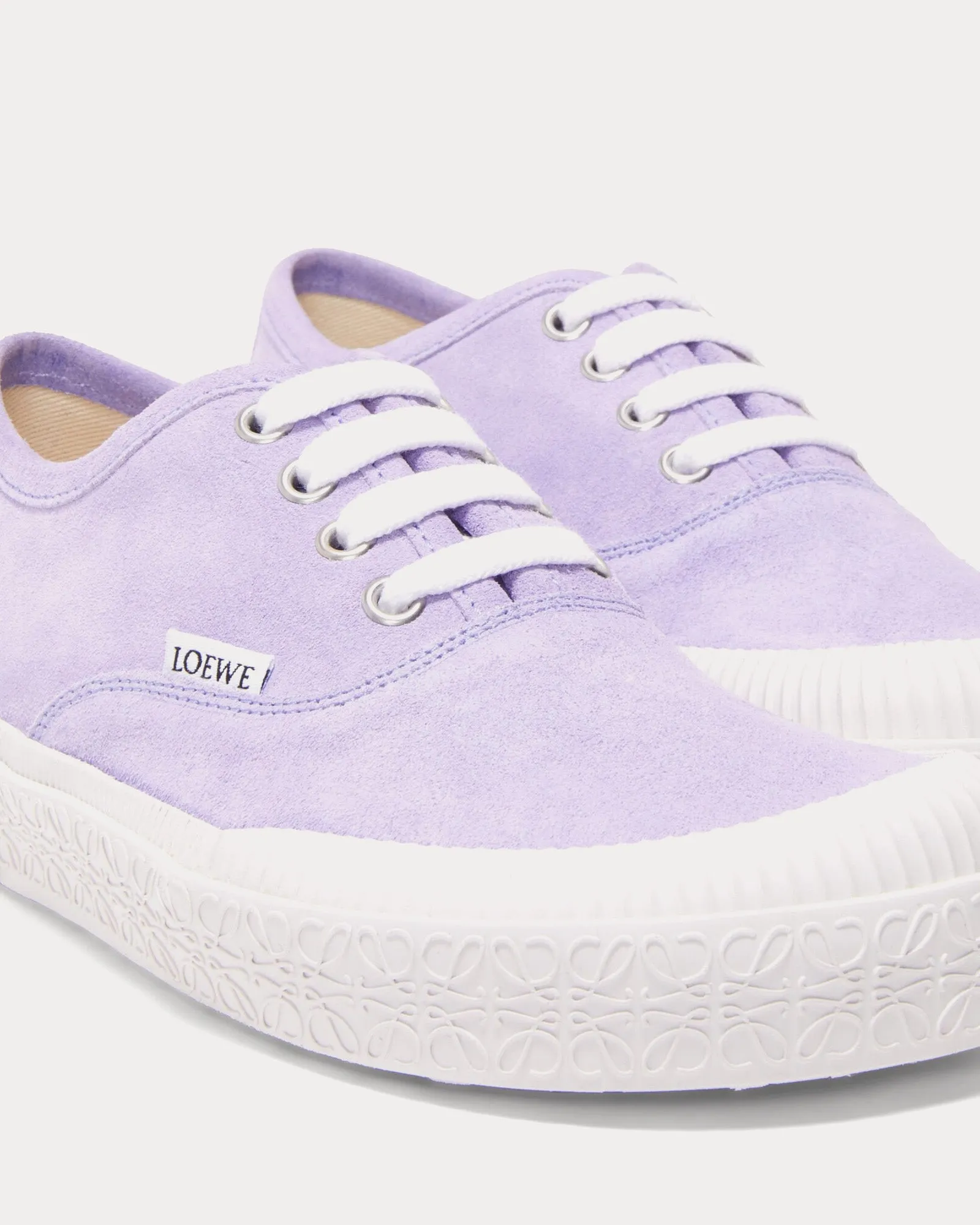 Terra Vulca Suede Lace-Up Lilac Low Top Sneakers