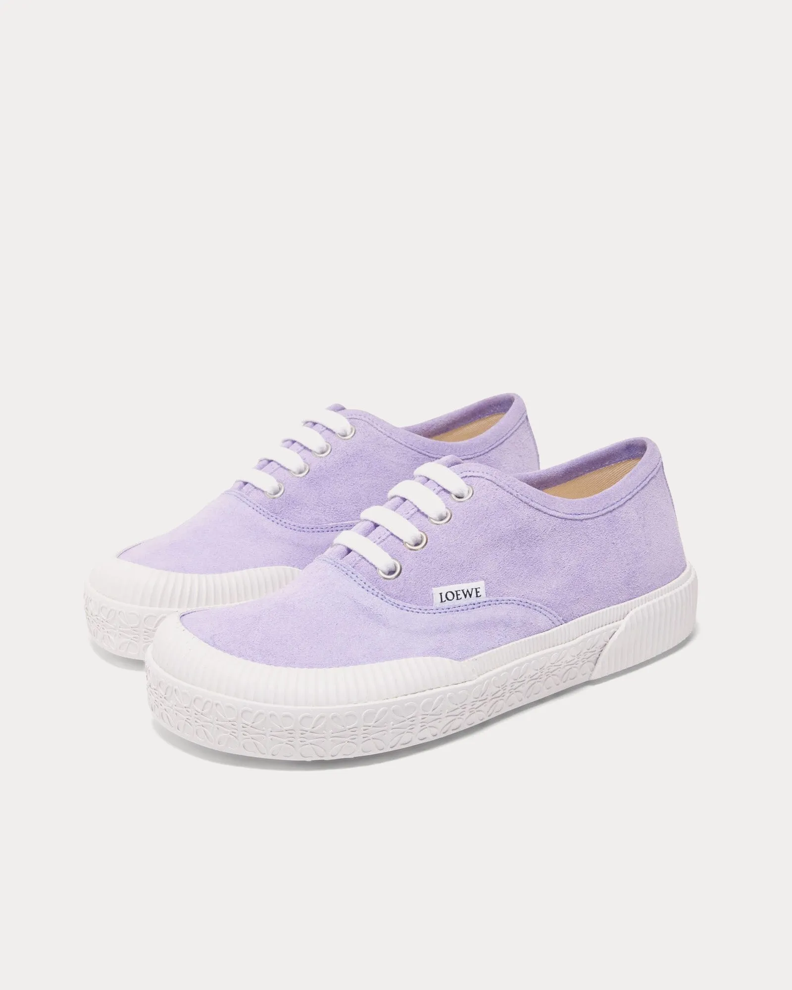 Terra Vulca Suede Lace-Up Lilac Low Top Sneakers