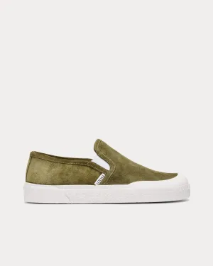 Terra Vulca Suede Olive Slip On Sneakers