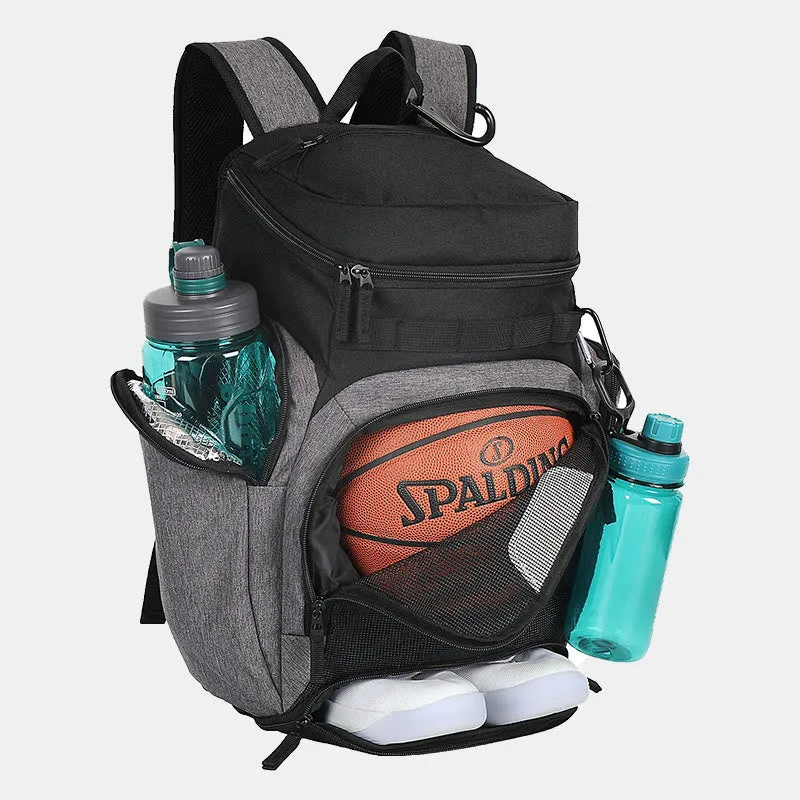 Unisex Soccer Basketball Backpack Sport Backpack with Shoe Compartment