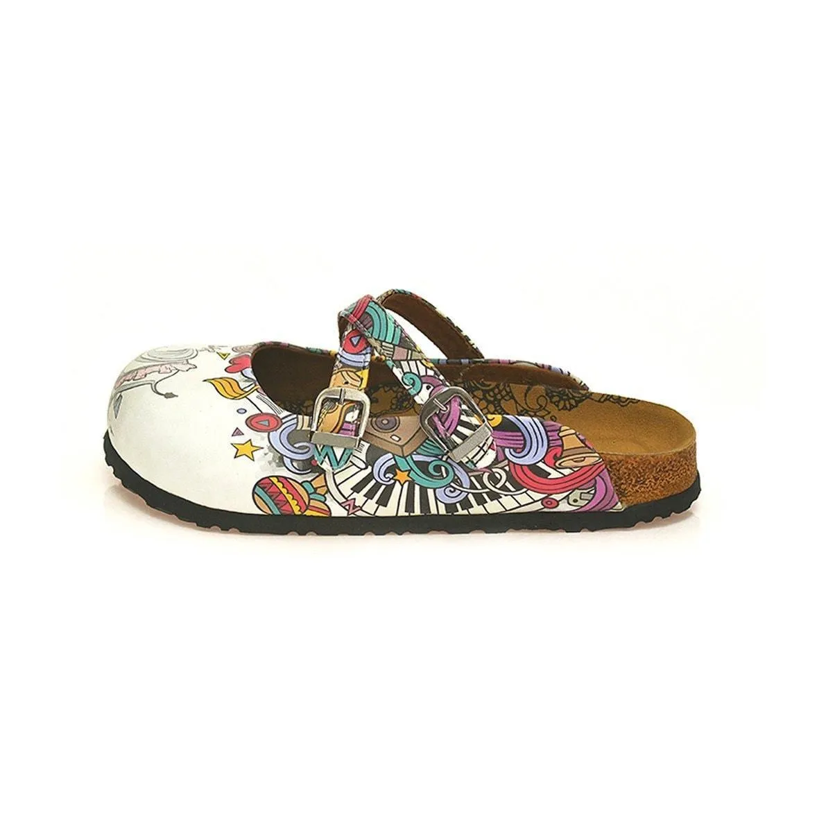 White Elephant Cross-Strap Clogs WCAL126