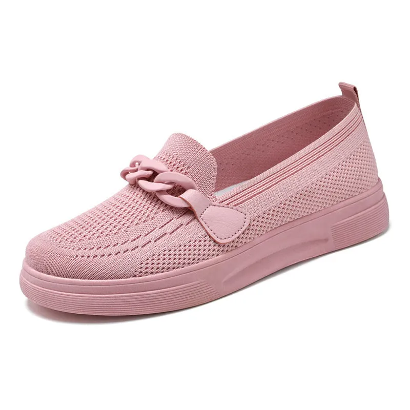 Women's Fashion Comfy Knit Loafers Slip on