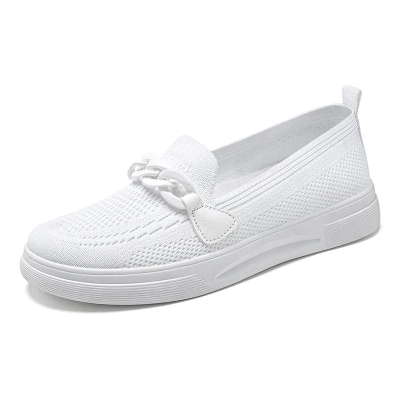 Women's Fashion Comfy Knit Loafers Slip on
