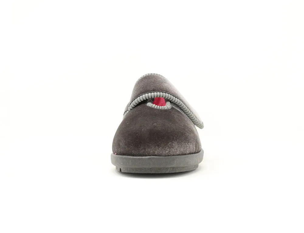 Womens Lightweight Nellie Grey Slippers