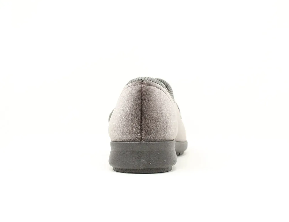 Womens Lightweight Nellie Grey Slippers