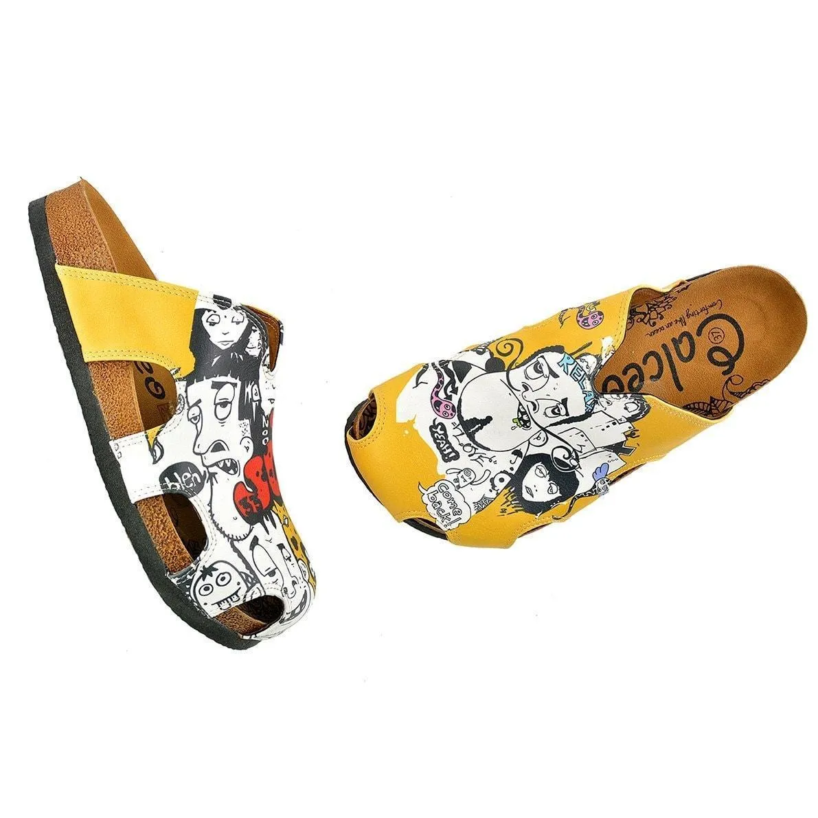 Yellow Joy Clogs WCAL606