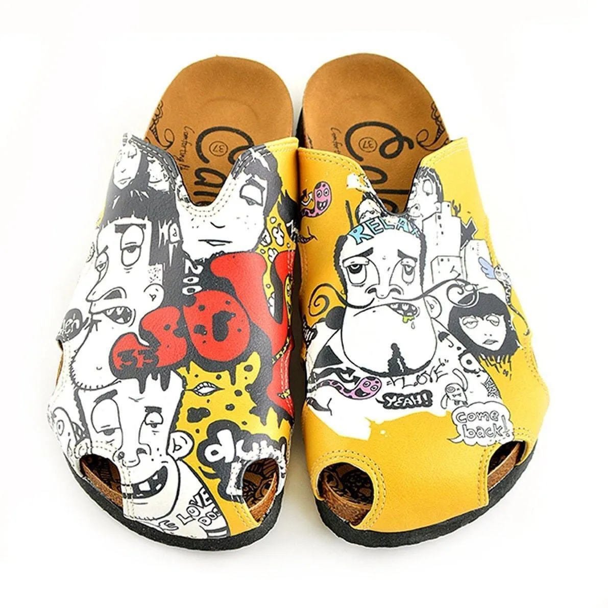 Yellow Joy Clogs WCAL606