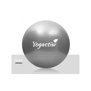Yoga and Exercise Ball - For Home Gym and Yoga Studio | Gray